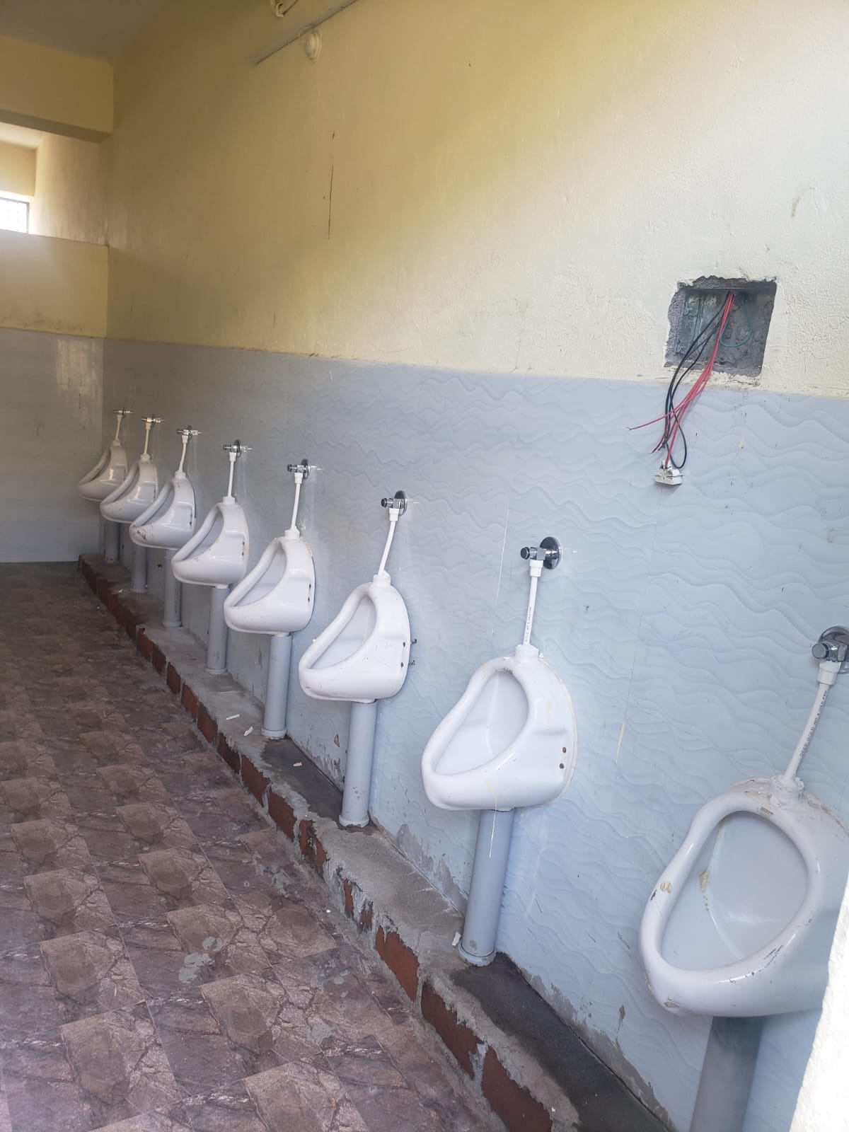 The restored toilet block at Miyapur ZP School